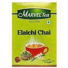 MARVEL TEA Elaichi Chai 인도 홍차, 250g, 1개, 1개입