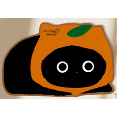 패링치즈 빨아쓰는 규조토 발매트 고양이 캐릭터, 오렌지후드냥, 1개