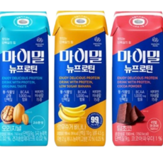 마이밀 마시는 뉴프로틴 3종 (48팩) (오리지널+딥초코+바나나 각 16팩)
