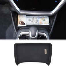 Aunginsy Subaru Crosstrek GU 2024 2025 센트럴 컨트롤 기어 시프터 음료 컵 홀더 오거나이저 트레이 보관 상자 TPE 인서트 코스터 액세서리(LHD, Black(A)