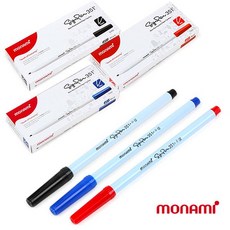 모나미 수성사인펜 351 24개, 모나미 수성사인펜 351 24개 (적색)