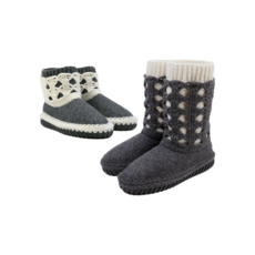 신발 뜨개 펠트부츠 패키지[7컬러] ( 아웃솔 베이지 색상만 선택 가능), 아웃솔 베이지 36 사이즈 (230~235mm), 멜란지 레드(446), [일본실A] 버건디(022)