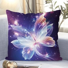 아름다운 꽃패턴 소파쿠션 양면 소파 쿠션 솜 포함 세탁가능 고탄력 트렌디 꽃스타일 수집가 추천 특별한 디자인 트렌디한 스타일, XKHD-3, 40 x 40CM (솜포함 양면쿠션)