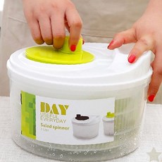 채소 세척 물기 제거 회전식 탈수기 주방 야채 보관 샐러드 준비 물빼기 채반, 1개, 상세페이지 참조