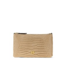 핀코 러브 버드 크로커다일 프린트 크로스 백