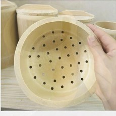 家用純天然手工竹筒蒸飯桶 適用於低糖米蒸飯, 1個, 深山竹林1112不送蓋子1人