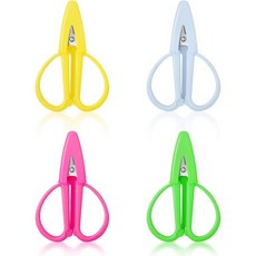 4개입 미니 가위 소형 날카로운 다목적 커버 포함 여행 공예 바느질 자수 DIY용 4색 2877427
