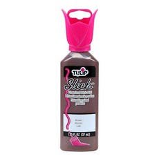 Tulip DimensiON 온al 패브릭 페인트 3.2ml1-1/4온스 - 퍼피-옐로우, 1.25 Fl Oz (Pack of 1), 슬릭 브라운