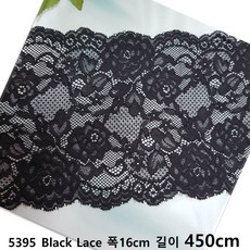 dklace 국화향 느껴지는 스판레이스 DKF-5395(16cm), 블랙, 5개