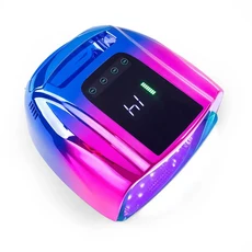 96W 미러 반사 네일 램프 메탈 패드 무선 매니큐어 건조기 무선 UV 라이트 네일용 충전식 네일 UV LED 램프