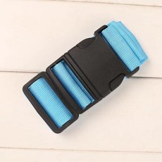 插扣卡扣捆綁帶捆紮帶丙綸織帶腰包瑜珈墊帳篷綁繩拉緊固定背包帶, 天藍色2M【材質加固可調節】, 1個