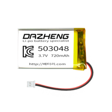 [리튬폴리머] DTP 503048 3.7V 720mAh, 1개, 1개입