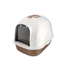 F.P 友善夥伴 特大款貓砂盆 - 大空間 前掀式封閉設計, 1個, MSP-009全封閉-咖啡,單筆宅配限一組(過重運費另計)