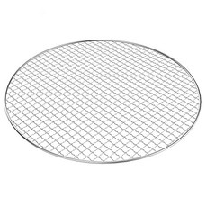 캠핑몽 일회용 석쇠 원형 47 (43.5cm) 식당용 불판 업소용 고기 불판 바베큐 그릴 철망 1회용, 1개