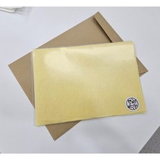 [동양화 종이] 천연염색 아교반수 순지 A4 10장 민화 채색화 한지, 염색(x)