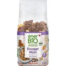 에너바이오 크런치 뮤즐리 enerBiO Crunchy Muesli 375g, 1개