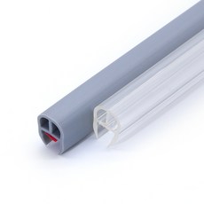 유리모서리보호대 2m 유리문 유아안전, 회색2m, 1개