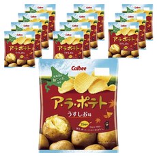 Calbee 卡樂比 厚切波浪洋芋片 淡鹽味, 67g, 12包