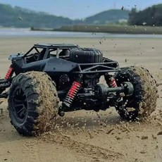 오프로드 rc카 레이싱 4륜 무선 카 제어 고속 드리프트 미니카 대형, 1500mAh 배터리 3세트(90분), 블랙 사무라이 75km/h