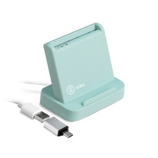 aibo SCR816 IC卡感應讀卡機 USB2.0/1.1介面 支援WIN/MAC, 湖水綠, 1個, ICCARD-AB25
