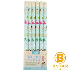 蠟筆小新 2B 三角鉛筆 (6入) DK-8885, 1個