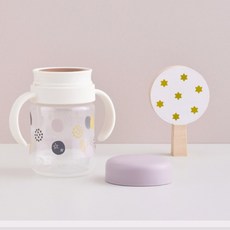 릿첼 TLI 360도 흘림방지컵 SD 유치원 어린이집 물병 물통, 1개, 퍼플그레이