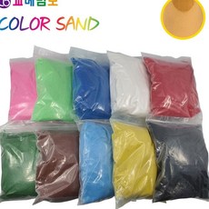 JINI 색모래 1kg 연주황 놀이체험완구