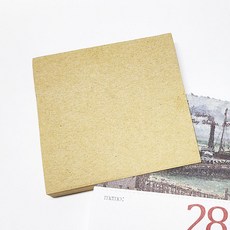 80매 무지메모패드 메모용지 메모지 크라프트