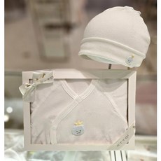 [백화점 정품] 에뜨와 신생아 순면 사계절 배냇 슈트 배내가운 X 모자세트