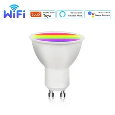 Tuya WiFi 스마트 LED 전구 220V 5W GU10 Led 스포트라이트 RF 2.4G 원격 제어는 Alexa Geogle 홈과 함께, 02 only 1 bulb, 02 7w, 01 220V WiFi GU10
