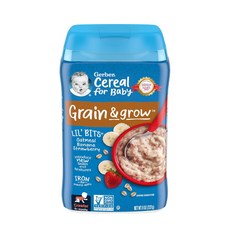 거버 릴 비츠 이유식 시리얼, 1개, 바나나 딸기 오트밀, 227g