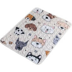 반려동물 순면 누빔 사각방석, 1개, 견종대백과, 1개