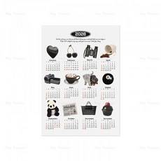 2026년 달력 최화정 음식 캘린더 벽걸이 인테리어 벽달력 포스터 예쁜, 1개, 17) 17번 스타일 1개 유화 캔버스 40x55