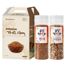 금탑가바 현미 + 혼합곡 총1.6kg 유기농 갈색가바 기능성쌀 선물박스