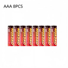 일회용 배터리1.5v 배터리 AAA 탄소 배터리 안전하고 강력한 방폭형 1.5V AAA 배터리 배터리 수은 없음, 01 8pcs