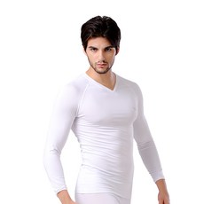 Gear X 男款一般防寒8分袖V領打底衣上衣