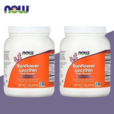 나우푸드 선플라워 레시틴 퓨어 파우더, 454g, 2개
