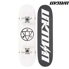 언노운 Classic logo 스텐다드 스케이트보드 31인치, UN Classic logo White, 1개