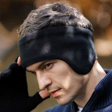 이어밴드 남성용 방한 귀마개 등산 캠핑 낚시, DEZ37(블랙)