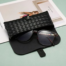 패턴 가죽 버클 선글라스 안경 케이스