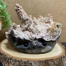 特惠 刺蝟 內蒙特殊水晶原礦 無附座 天然礦石 磨牙玩具 寵物用品, 1個