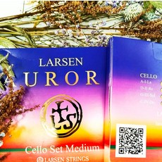 Larsen Aurora Medium, 大提琴弦套組, 1套, 中張力