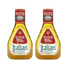 켄스 스테이크 하우스 이탈리안 드레싱 & 마리네이드 (473 Ken's Steak House Italian Dressing & Marinade (16 Ounce Pack of 2, 1개
