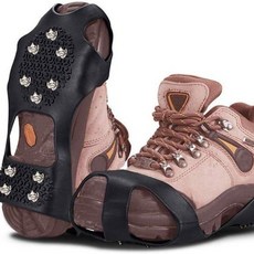 戶外防滑鞋套 24齒錳鋼冰爪, (10齒/鋼爪款)L碼