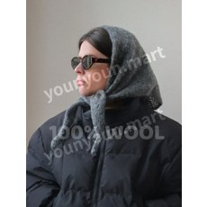 100% 울 겨울 스카프 여성용 따뜻한 삼각형 니트 히잡 솔리드 숄 랩 파시미나 반다나 헤드 신상품, 01 60x130cm, 01 빠른, 07 DB031-07