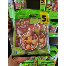 트레이더스 풀무원 순두부 찌개양념 140g x 5입 정통 아이스박스+아이스팩 무료