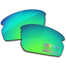 Bowyer Oakley Flak 2.0 아시안 핏 OO9271 선글라스용 편광 교체 렌즈 - 서핑 블루 미러 438456