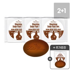 쇼킹솝 풋버전 1+1+1문제성 발고민전용 발비누한번 사용해보면 뽀송쾌적말끔풋비누, 3개, 100g