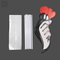 혀누상점 손하트 스틱 10p 사진촬영소품