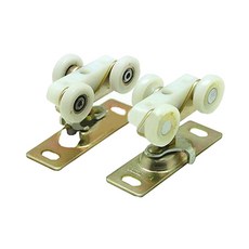 존슨호차(중) 2타입(베어링호차 무베어링호차) _앵글호차 샷시롤러 샷시호차 도어부속품 피벗 존슨로라 접이문부속 문바퀴 슬라이드문, 베어링호차, 1개